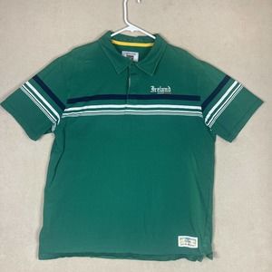 Retro Irish Heritage Collection Mens 3XL Short‎ Sleeve Casual Polo Shirt Green